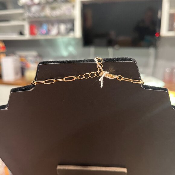 Park Lane FENDER Removable Charms Necklace ~ Gold/Silvertone CZs Lightning Bolt - Picture 3 of 3